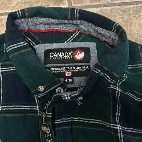 Canada Weathergear Flannel Button Up - Picture 4 of 7